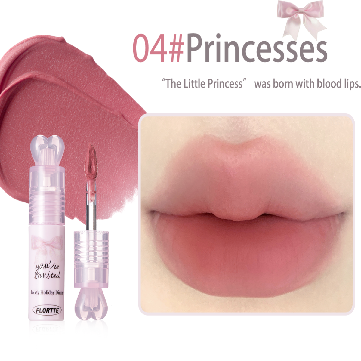 Collection of Small Bowknot Series Film-Forming Lip Cream Gift Set in a gallery layout